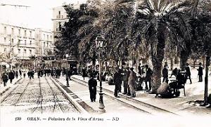 2375- Oran - Place d'Armes - Palmiers